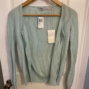 100% pure cashmere knit cardigan